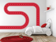 Load image into Gallery viewer, Road Wall Decal Winding Highway Wall Mural Boys Room Race Track Wall Sticker Kids Room