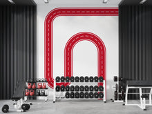 Load image into Gallery viewer, Road Wall Decal Winding Highway Wall Mural Boys Room Race Track Wall Sticker Kids Room