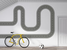 Load image into Gallery viewer, Race Track Wall Decal Road Wall Mural Boys Room Playroom Kids Room