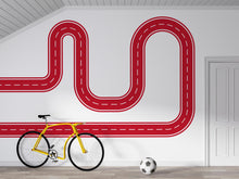Load image into Gallery viewer, Race Track Wall Decal Road Wall Mural Boys Room Playroom Kids Room