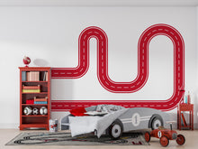 Load image into Gallery viewer, Race Track Wall Decal Road Wall Mural Boys Room Playroom Kids Room