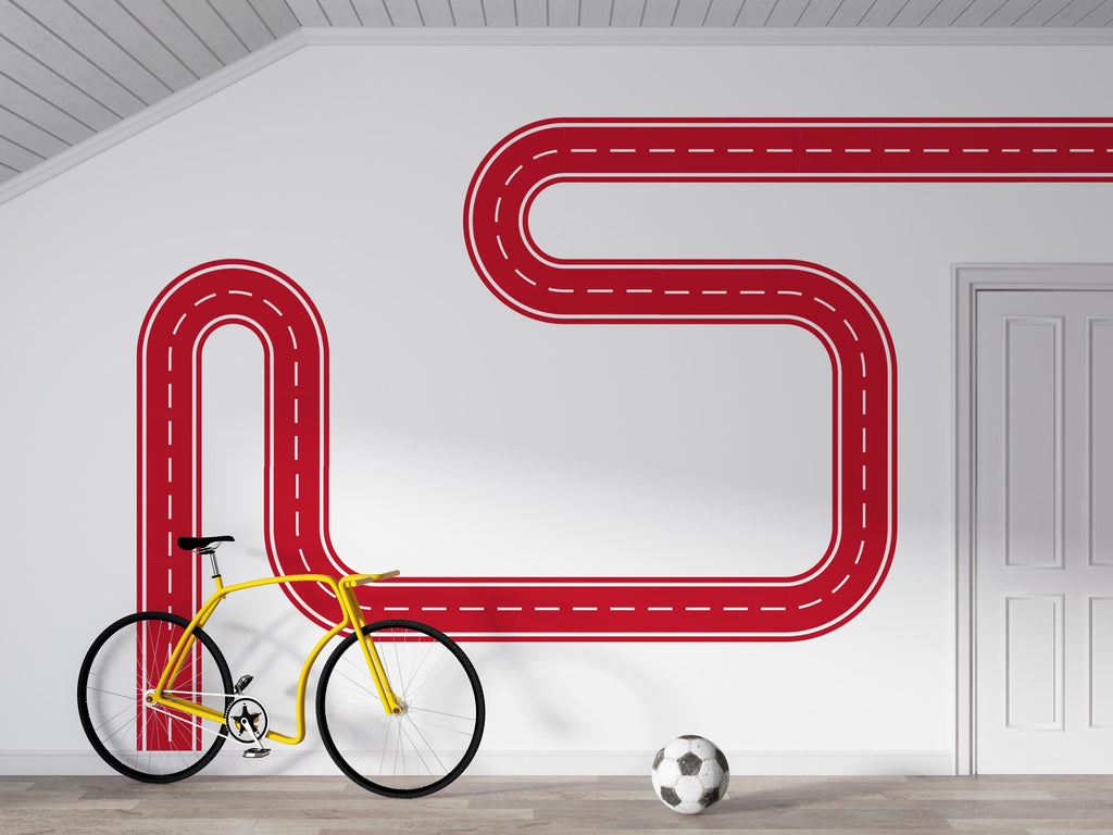 Road Wall Decal Highway Track Wall Mural Openplace Workplace