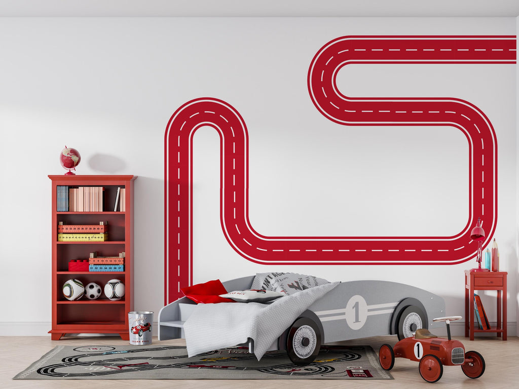 Road Wall Decal Highway Track Wall Mural Openplace Workplace