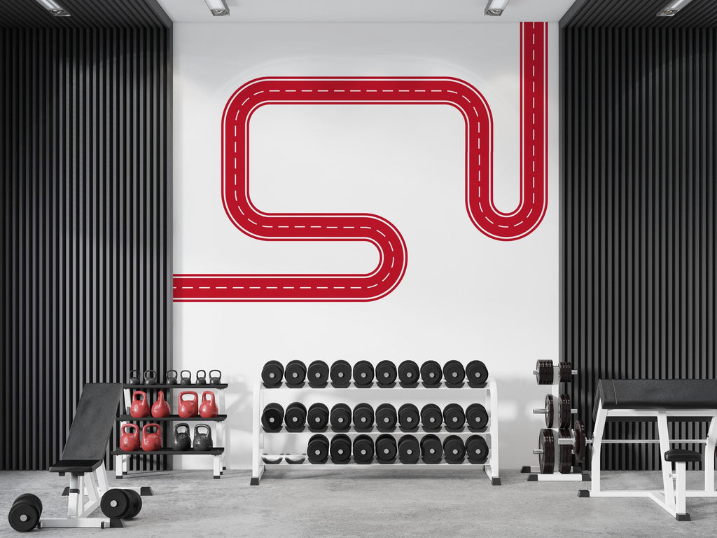 Road Wall Decal Highway Track Wall Mural Openplace Workplace