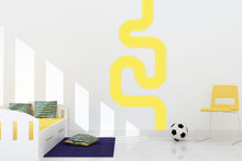 Load image into Gallery viewer, Winding Road Wall Decal: Playroom Race Track Mural for Kids Room Vinyl Sticker