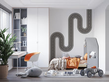 Load image into Gallery viewer, Road Wall Decal Playroom Car Track Mural Kids Room Highway Winding Boys