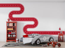 Load image into Gallery viewer, Road Wall Decal Playroom Car Track Mural Kids Room Highway Winding Boys