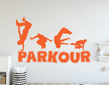 Load image into Gallery viewer, Parkour wall decal Free Style kids wall art Bedroom Wall Bathroom Wall Decals Stickers Vinyl 407DE
