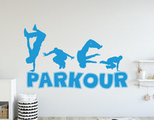 Load image into Gallery viewer, Parkour wall decal Free Style kids wall art Bedroom Wall Bathroom Wall Decals Stickers Vinyl 407DE