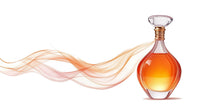Load image into Gallery viewer, Perfume Bottle Wall Mural, Orange Scent Wave Wallpaper, Fragrance Wall Decor, Beauty Room Decal, Boho Bedroom Art, 581mv