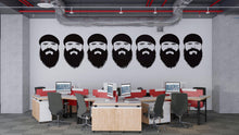 Load image into Gallery viewer, Bearded Man Wall Mural, Barber Shop Wallpaper, Beard Face Wall Decal, Men’s Grooming Salon Office Decor, 598mv