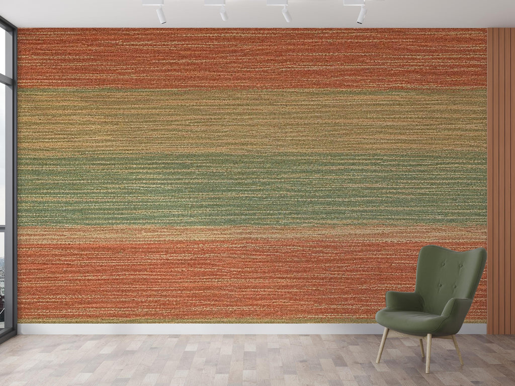 Textured Neutral Wallpaper, Earth Tone Wall Mural, Rustic Linen Look Wallpaper, Abstract Beige Green Wallpaper, Peel and Stick Wallpaper 8LU