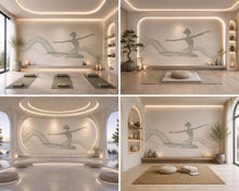 Load image into Gallery viewer, Yoga Woman Wall Decal Meditation Studio Wall Art Zen Wellness Vinyl Sticker Modern Spa Decor Minimalist Yoga Mural