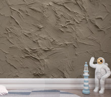 Load image into Gallery viewer, Mushroom Greige Plaster Texture Wallpaper | Warm Earth Tone Abstract Peel and Stick | Rustic Clay Wall Effect | Modern Textured Mural 421DE