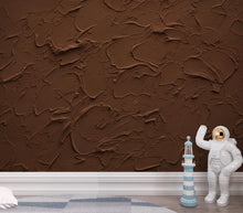 Load image into Gallery viewer, Cocoa Plaster Texture Wallpaper | Warm Earth Tone Abstract Peel and Stick | Rustic Clay Wall Effect | Modern Textured Mural 423DE