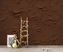 Load image into Gallery viewer, Cocoa Plaster Texture Wallpaper | Warm Earth Tone Abstract Peel and Stick | Rustic Clay Wall Effect | Modern Textured Mural 423DE