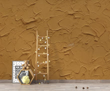 Load image into Gallery viewer, Ochre Plaster Texture Wallpaper | Warm Earth Tone Abstract Peel and Stick | Rustic Clay Wall Effect | Modern Textured Mural 424DE