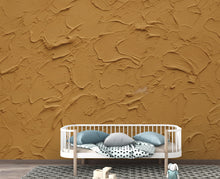 Load image into Gallery viewer, Ochre Plaster Texture Wallpaper | Warm Earth Tone Abstract Peel and Stick | Rustic Clay Wall Effect | Modern Textured Mural 424DE
