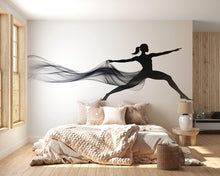 Load image into Gallery viewer, Yoga Pose Wall Decal Modern Fitness Studio Wall Art Meditation Mural Wellness Gym Decor Peel And Stick Vinyl Sticker