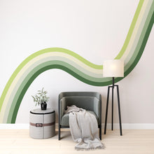 Load image into Gallery viewer, Stripes Rainbow Vinyl Wall Decal Printed Vinyl Bedroom Color Options Availlable Family Custom Wall Decal Orange