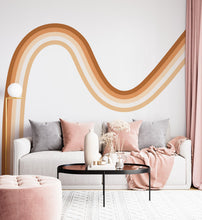 Load image into Gallery viewer, Rainbow Stripes Large Wall Decal Wall Art Decal Nursery Kids Decor Wall Decor Pink