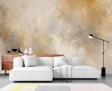 Load image into Gallery viewer, Abstract Textured Wallpaper Peel and Stick, Neutral Beige Wall Mural, Modern Plaster Effect Wallpaper, Rustic Decor 845LU