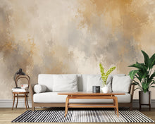 Load image into Gallery viewer, Abstract Textured Wallpaper Peel and Stick, Neutral Beige Wall Mural, Modern Plaster Effect Wallpaper, Rustic Decor 845LU