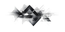 Load image into Gallery viewer, Abstract Geometric Wall Decal Modern Office Wall Art Black And White Corporate Wall Mural Peel And Stick Business Decor