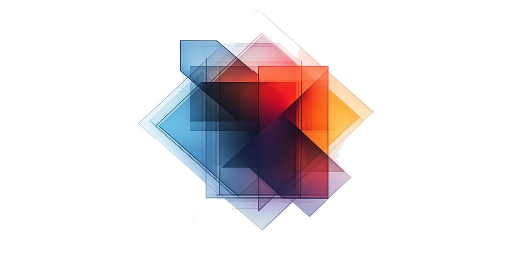 Colorful Geometric Wall Decal Modern Office Wall Art Abstract Business Wall Mural Peel And Stick Corporate Decor