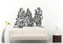 Load image into Gallery viewer, Army Crew Group Of Soldiers Making Plan Of Attack Wall Decal Vinyl Sticker Mural Room Decor L803