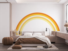 Load image into Gallery viewer, Rainbow Stripes Vinyl Mural Printed Wall Mural Office Modern Style Adults Rental Friendly Decor
