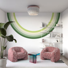 Load image into Gallery viewer, Rainbow Stripes Vinyl Mural Printed Wall Mural Office Modern Style Adults Rental Friendly Decor