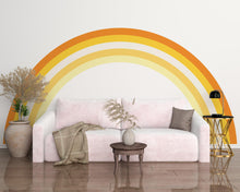 Load image into Gallery viewer, Rainbow Stripes Vinyl Mural Printed Wall Mural Office Modern Style Adults Rental Friendly Decor