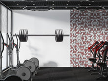 Load image into Gallery viewer, Barbell Wall Decal Gym Wall Art Weightlifting Vinyl Sticker Fitness Wall Decor Powerlifting Decor Home Gym Wall Art Modern Gym Design