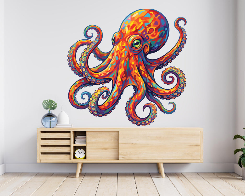 Octopus Wall Decor, Octopus Wall Decals, Tentacles Wall Art, Stickers Bedroom Octopus Car Wall Vinyl Tentacles Nursery Decals Art 1134RS