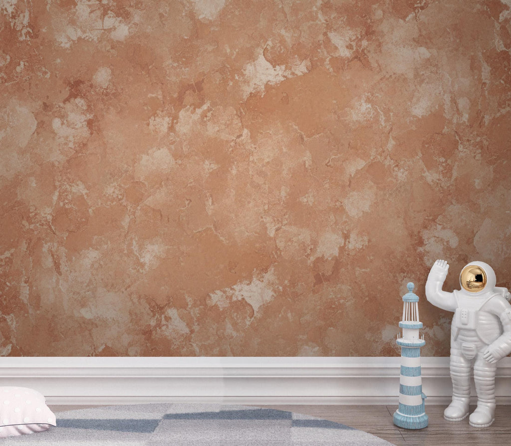 Wabi Sabi Terracotta Wallpaper Peel and Stick | Japandi Clay Plaster Wall Mural | Earthy Textured Neutral | Zen Minimalist Home Decor 427DE