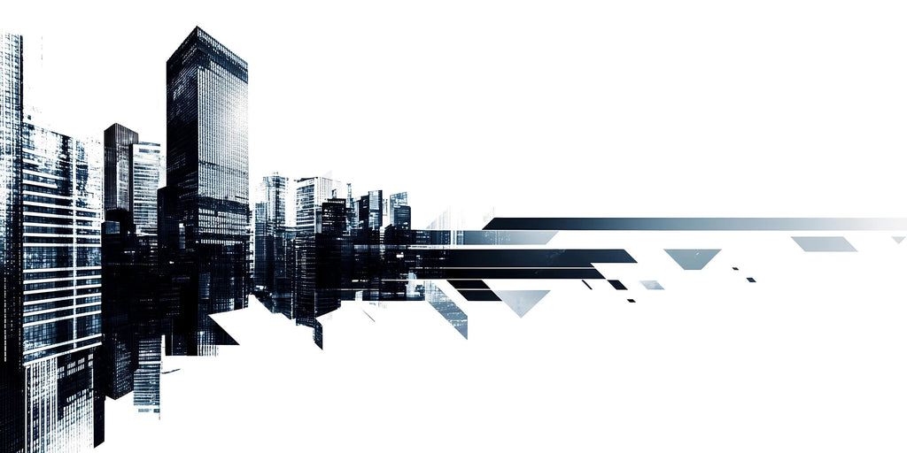Modern Black City Skyline Wall Decal Executive Office Wall Mural Corporate Peel And Stick Wall Art Luxury Workspace Decor