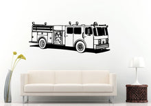 Load image into Gallery viewer, Fire Department Rescue Firetruck Truck Kids Baby Nursery Children Wall Decal Vinyl Sticker Mural Room Decor L821
