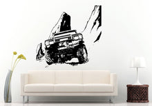 Load image into Gallery viewer, Off Road Sport Utility Vehicle Mountains Rocks Dirt Wall Decal Vinyl Sticker Mural Room Decor L831