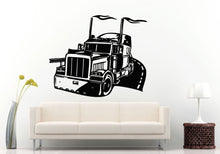 Load image into Gallery viewer, Semi Truck Heavy Duty Eighteen 18 Wheeler On The High Way Interstate Road Wall Decal Vinyl Sticker Mural Room Decor L822