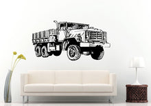 Load image into Gallery viewer, Semi Truck Heavy Duty Eighteen 18 Wheeler Old War Army Truck Antique Wall Decal Vinyl Sticker Mural Room Decor L825