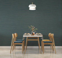 Load image into Gallery viewer, Dark Teal Textured Wallpaper, Modern Blue Green Wall Covering, Luxury Minimalist Wallpaper, Accent Wall Decor, Peel and Stick 831LU