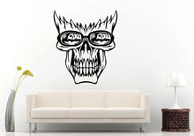 Load image into Gallery viewer, Off Road Sport Utility Vehicle Mountains Rocks Dirt 4 X 4 Flaming Skull Head Wall Decal Vinyl Sticker Mural Room Decor L837
