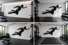 Load image into Gallery viewer, Athlete Motion Wall Decal Modern Gym Wall Art Fitness Vinyl Sticker Home Gym Decor Sports Wall Mural Workout Room Design