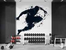 Load image into Gallery viewer, Explosive Athlete Wall Decal Modern Gym Wall Art Fitness Vinyl Sticker Home Gym Decor Sports Mural Workout Room Design