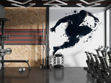 Load image into Gallery viewer, Explosive Athlete Wall Decal Modern Gym Wall Art Fitness Vinyl Sticker Home Gym Decor Sports Mural Workout Room Design