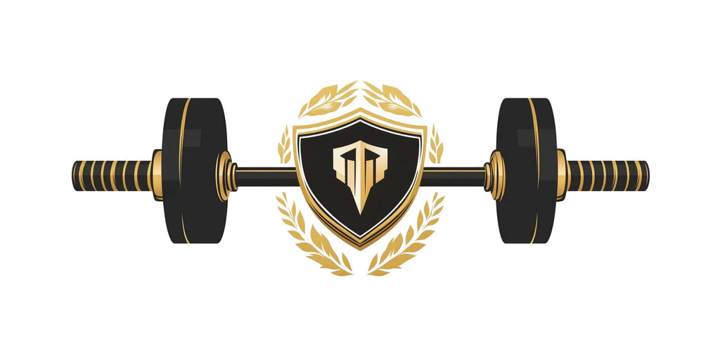Luxury Gym Wall Decal Barbell Shield Fitness Wall Art Modern Home Gym Vinyl Sticker Workout Room Sports Wall Mural Gym Decor