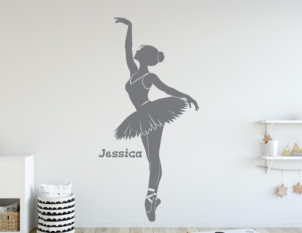 Ballerina Girl Wall Decal, Ballet Wall sticker, Ballerina wall art Kids room Decal 430DE