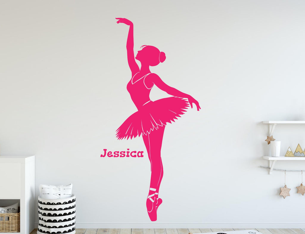 Ballerina Girl Wall Decal, Ballet Wall sticker, Ballerina wall art Kids room Decal 430DE