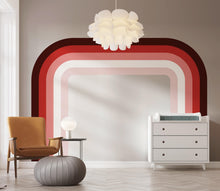 Load image into Gallery viewer, Stripes Rainbow Wall Sticker Peel And Stick Playroom Colorful Children Made In USA